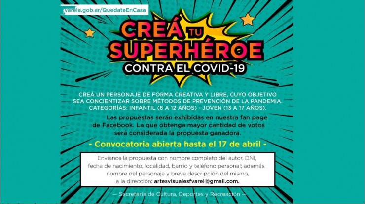 ¡Creá tu superhéroe para combatir al coronavirus!